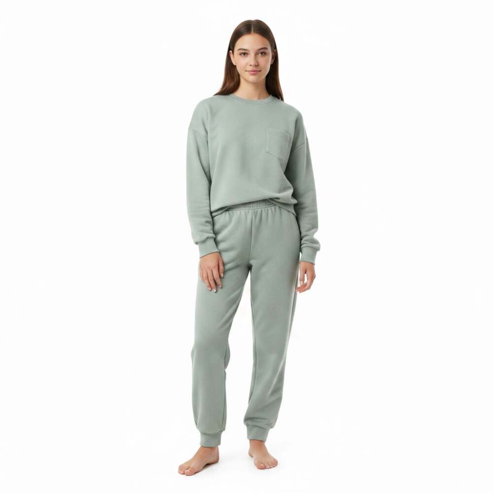 Arshiner Two-Piece Crewneck Sweatshirt and Joggers Loungewear Set Girls L